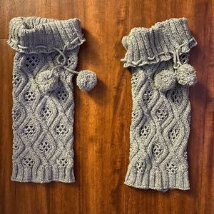 Knit leg warmers